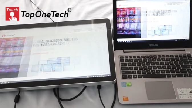 touch monitor contact to computer