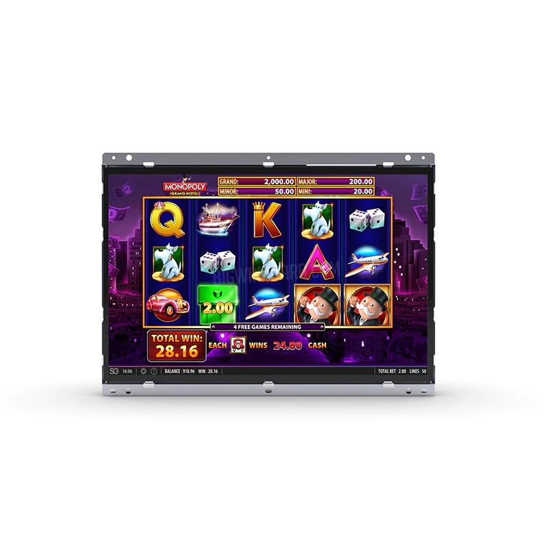 22 inch LED open frame touchscreen monitor（PCAP multi-touch and zero-bezel type ）