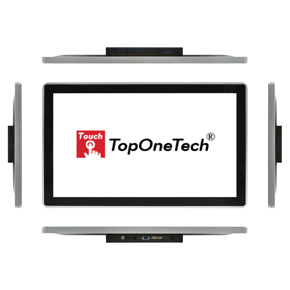 23.8 Inch LCD PCAP Open Frame Touchscreen Monitor Water-proof IP65 - TopOneTech